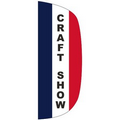 "CRAFT SHOW" 3' x 8' Stationary Message Flutter Flag